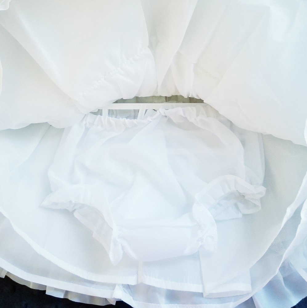 NEW Baby Beri White Ruffle Flower Formal Dress Size 3/6M - Picture 8 of 11